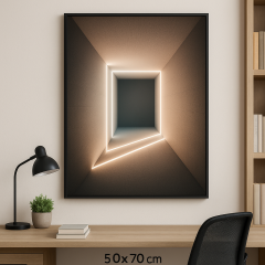 Wall Art Modern luxury painting with aluminum frame and plexiglass