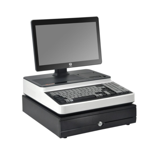 PSJ1000 15.6″ All-in-One POS Terminal System (Single-Screen with Cash Drawer)