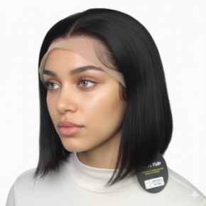10" 13x4 lace Natural real hair wig