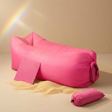 Inflatabler Portable Laybag bed Lazy Water Inflatable Sofa Beach Grass Air Bed