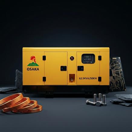 62KVA Silent Style YUCHAI Engine Powered Diesel Generator