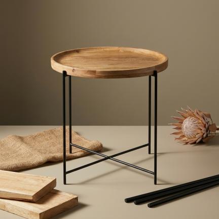 Modern Wood Coffee Table With Black Finish Z-055