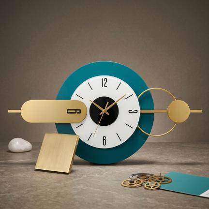 Modern Luxurious Fashionable Iron Wall Decoration Clock 8180A, 80*40cm BF