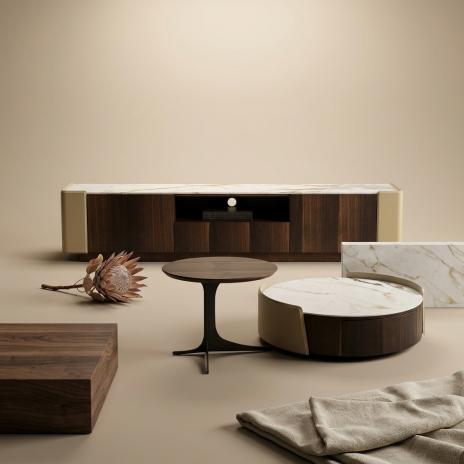 Modern Living Room Furniture Top Coffee Table And TV Stand Set 2601