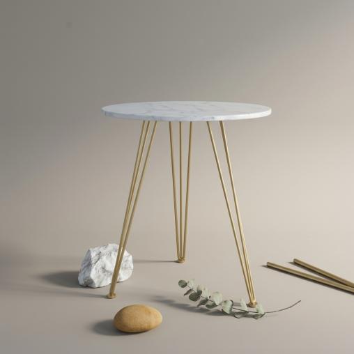 Iron Small Round Table Sofa Side Table Z-026G