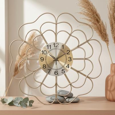 Gold numeral wall clock FBB0042