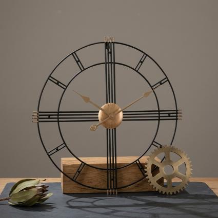 Modern Black & Gold Wall Clock A92 60CM BF