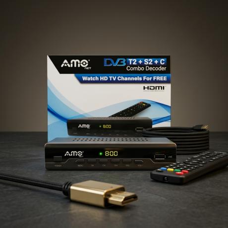 AMO Combo Digital Tv Decoder DVB T2 + S2