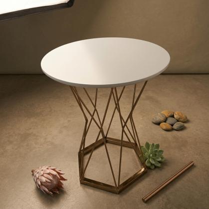 Iron Art Small Round Table Sofa Side Table Z-029G